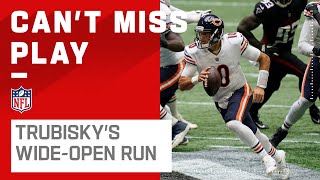 Mitch Trubisky Practices Social Distancing on WIDE OPEN Scramble