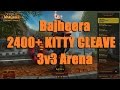 Bajheera - 2400+ KITTY CLEAVE 3v3 ft. Wallabare & Kolo #1 - WoW 6.2 Warrior PvP