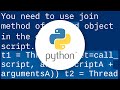 python multithreading wait till all threads finished