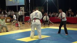 British Karate Kyokushinkai 8th Cup of Europe Antanus Klibavicius v Zsolt Zsiga