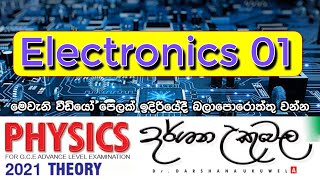 2021 Theory - ඉලෙක්ට්‍රෝනික විද්‍යාව 01 - Electronics 01 -  Dr. Darshana Ukuwela Physics