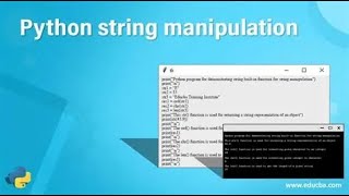 String manipulation in python using PictoBlox