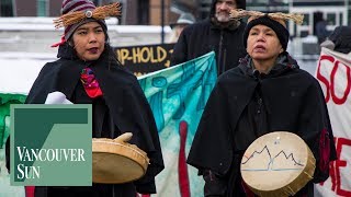 First Nations supporters blockade RCMP headquarters | Vancouver Sun