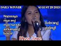 AUGUST 29 2024 | RHEA JANE | DAILY WINNER | TAWAG NG TANGHALAN | SHOWTIME