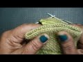 knitting hand gloves with two needles knitting woolen gloves