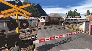 Railroad Crossing Indonesia Perlintasan Kereta Api Bogor Kompilasi KA PANGRANGO Rangkaian Baru