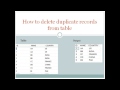 SQLServer  - How to delete duplicate record's from table