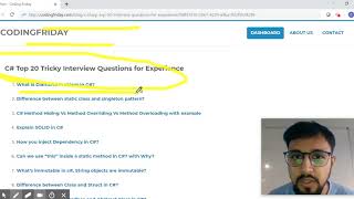 C# Interview Questions for Experienced Top 50