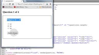 Exam Application Programming Tutorial JavaScript Quiz Online Test