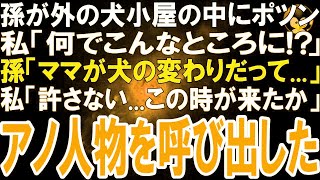 【スカッとする話】帰宅すると庭の犬小屋に孫がポツン。私「なんでこんなところに! 」孫「ママがシロの変わりにいなさいって」泣きながら話す孫に私「この時が来たのね…」とある人物を呼び出した結果【