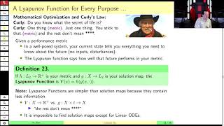 MAE509 (LMIs in Control): Lecture 15, part C - Lyapunov Functions