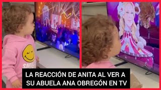 ❤️ANA SANDRA NIETA DE ANA OBREGÓN SU GRACIOSA REACCION AL VERLA EN TELEVISIÓN