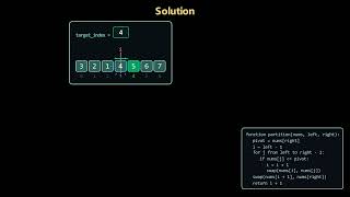 Leetcode 215 (medium) - Kth Largest Element in an Array - Quickselect