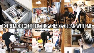 Most Extreme Declutter, Organize & Clean With Me! | Mega Motivation | Minimalism | Lets Do This!