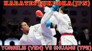 GU SHIAU-SHUANG (TPE) vs SALAZAR YORGELIS (VEN) | Female Kumite -50 Kg | KARATE1 FUKUOKA 2023