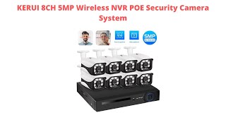 KERUI 8CH 5MP Wireless NVR POE Security Camera System