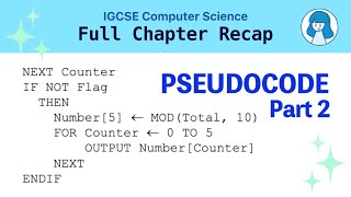 Pseudocode Revision: 1D/2D Arrays, Procedures, Functions, Files, Strings, Rounding (IGCSE CS 0478)