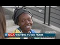 Mother and child camp outside Nigerian Consulate