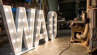 Repairing Giant Light Up Letters - A Day In The Shop