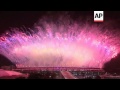 Firework finale as Olympic opening ceremony ends