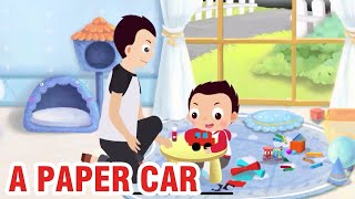 Kids Conversation - How to Make a Paper Car - Learn English for Kids