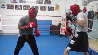 Miguel Soto vs. Brandon Oertel  (sparring session)