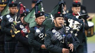 band display in gorkha pipe band  all India band competition