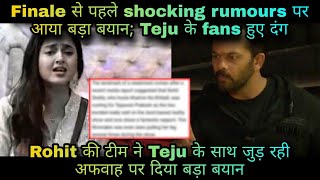 Teju के fans के लिए आई निराशा भर्री खबर; KKK के host Rohit Shetty का जोड़ा गया BB खिलाडी संग नाम