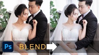 Hướng dẫn blend màu trắng sáng chi tiết cho ảnh cưới!