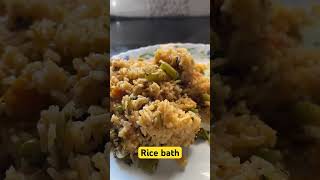 Rice bath ರೈಸ್ ಬಾತ್ | #shorts #recipes #food #ricebath #viral #trending #cooking #shortvideo