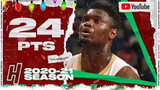 Zion Williamson 24 PTS 10 REB Full highlights | Pacers vs Pelicans | January 4, 2021