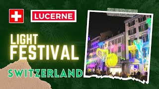 Lucerne Light Festival ✨ | A Stunning Night of Lights in Switzerland!