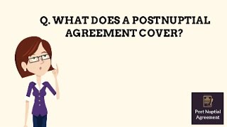 Postnuptial agreement explained