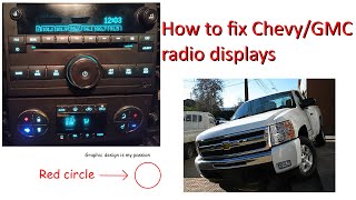How to fix a broken GM radio display