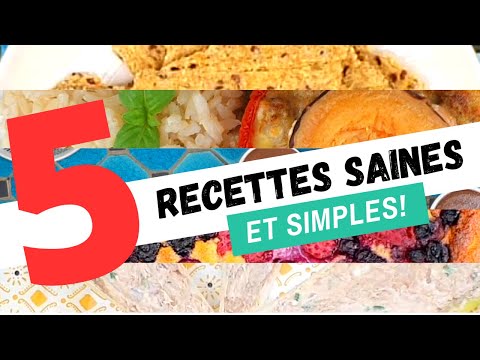 5 RECETTES HEALTHY! - YouTube