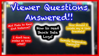 Drag Racing Suspension Questions and Answers