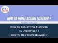 How to write Action Listener on JTextField ? | Java Swing Tutorial #027