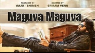 maguva maguva lyricals song telugu || Pawan Kalyan | Sid Sriram | Vakeel Saab | by Rockar shiva