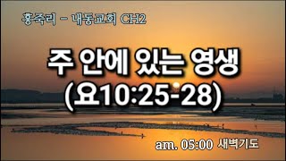 주 안에 있는 영생((요10:25-28) -  새벽기도(월-금 05:00) 7월 5일