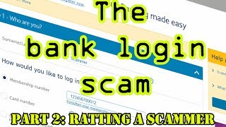 The bank login scam: Part 2 - Ratting a scammer