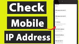 Mobile IP Address kaise dekhe | Phone Ka IP Address Kaise Pata Kare | How to Find IP Address