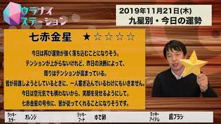 今日の運勢・2019年11月21日【九星気学風水＋易で開運！】ー社会運勢学会認定講師：石川享佑監修