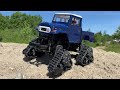 terrain shredding rc car tamiya toyota quadtrack