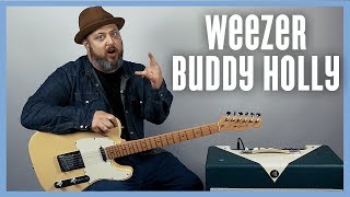 Weezer Buddy Holly Guitar Lesson + Tutorial