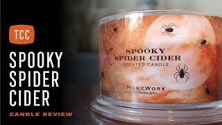 Spooky Spider Cider Candle Review – HomeWorx by Slatkin \u0026 Co.