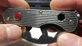 WENGER TITANIUM 2 : The Multifunction Knife to go to the top!