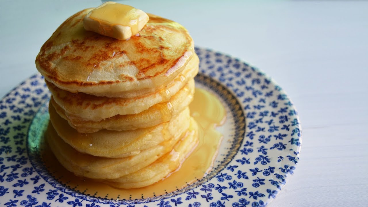 Easy Fluffy Pancakes Recipe From Scratch A Quick Breakfast - YouTube