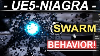 Unreal5 Niagra VFX: 3D SWARM Behavior - (1 MINUTE!!)