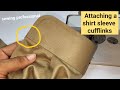 nobody can teach attach shirt sleeve cuff | cuff attaching to shirt