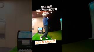 슬라이스 방지_타이밍문제를 해결하려면 공은 손으로 쳐야 한다. Aim \u0026 Shoot! #shorts #골프 #드라이버 #우드 #아이언 #퍼팅 #슬라이스 #뒤땅